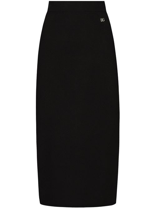 Pencil skirt with DG logo Dolce & Gabbana | FXO10TJFMEXN0000